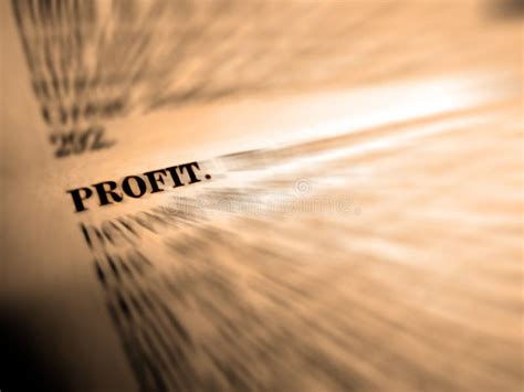 Definition of Profit stock photo. Image of income, english - 12698174