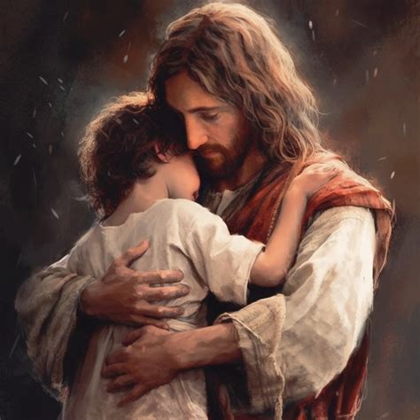 Jesus christ hugging boy digital print wall art instant etsy – Artofit
