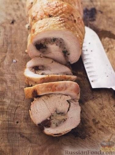 Рецепт: Фаршированная грудка индейки на RussianFood.com