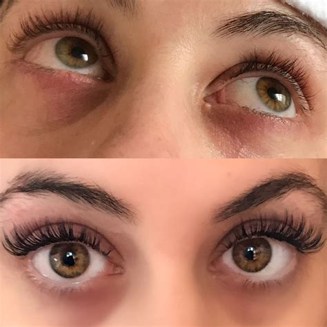 Before & after Full set of natural Xtremelash eyelash extensions Fake ...