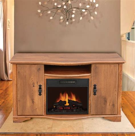 Rustic Fireplace Media Center | Home Design Ideas