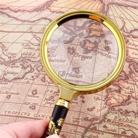 Magnifying Glass 6X + 8X Magnification Magnifier Handheld Magnifier for ...