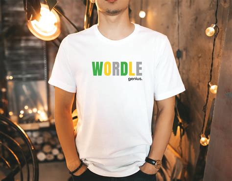 Wordle T-shirt Unisex | Wordle Genius, Wordle Obsessed, Men's Wordle