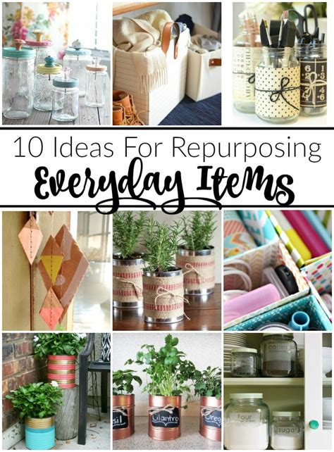 ideas  repurposing everyday items  house