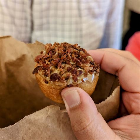 Maple Bacon Mini Doughnut from Daily Doughnut Company | Pike Place Market