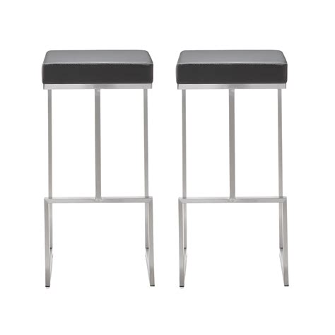 Adalyn Morgan Lexi Steel Barstool - Set of 2 - TOV FURNITURE | Havenly