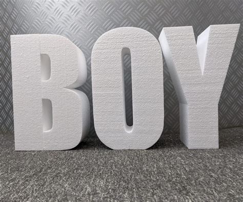 boy letters mm expanded polystyrene supplies