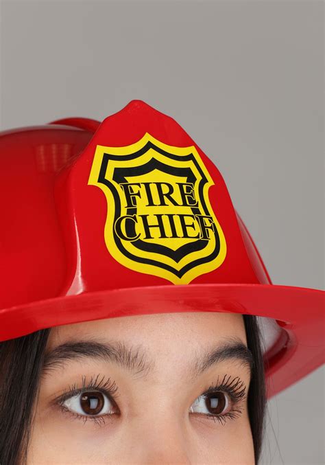 Red Firefighter Adult Costume Helmet | Firefighter Accessories