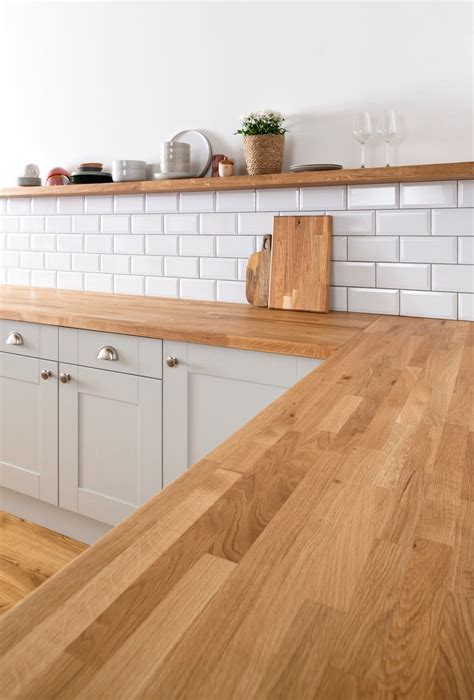 solid oak kitchen worktops lengths    oak wooden worktop solid