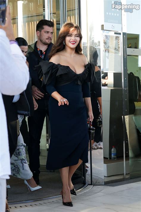 Selena Gomez Leaves Cannes Marriott in a Stunning Evening Outfit (41