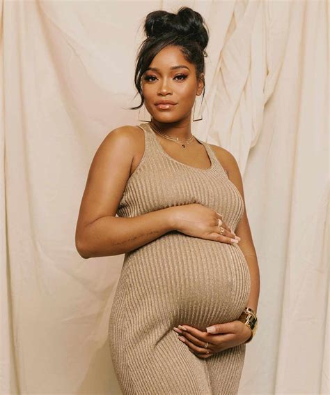 Pregnant Keke Palmer Cradles Her Baby Bump in Maternity Photoshoot
