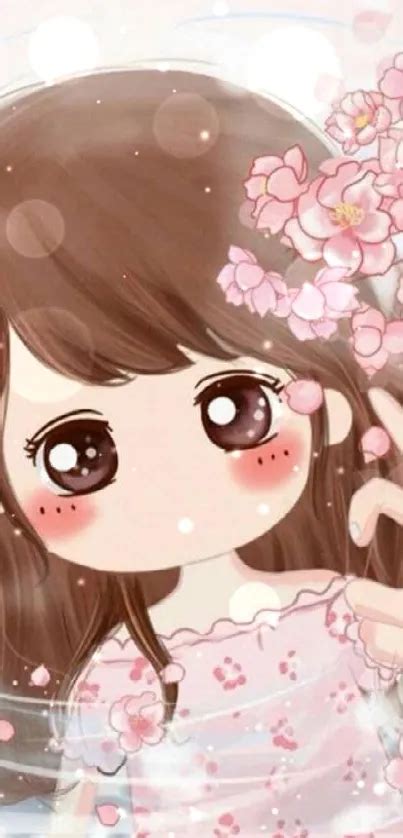 Adorable Anime Girl Wallpaper - free download
