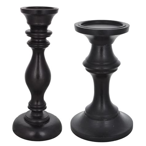 Wooden Candle Holders Set of 2 • Vritti Designs