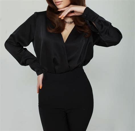 Bluza body din matase Armani / Блузка боди шелк