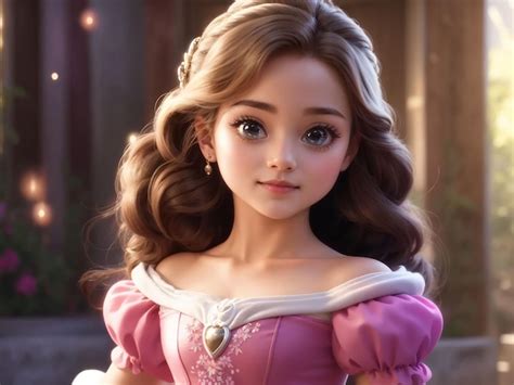 Foto De Princesa Linda - Linda princesa linda garota personagem de desenho animado | Foto Premium