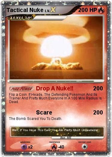 pokemon tactical nuke   drop  nuke  pokemon card