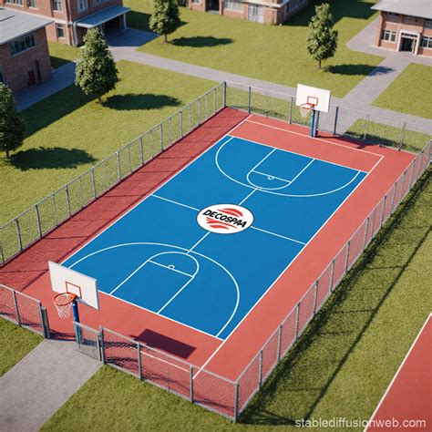isometric basketball court prompts stable diffusion