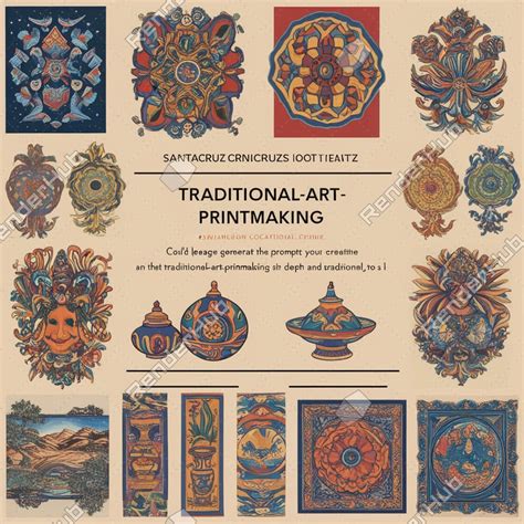 traditional printmaking art  santacruz stock image  harish