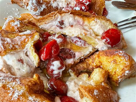 Door Country Cherry Stuffed French Toast - White Gull Inn - Fish Creek