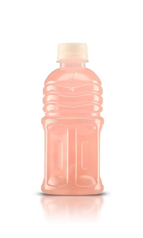 Small Plastic Bottle with Drink Stock Photo - Image of food, white ...