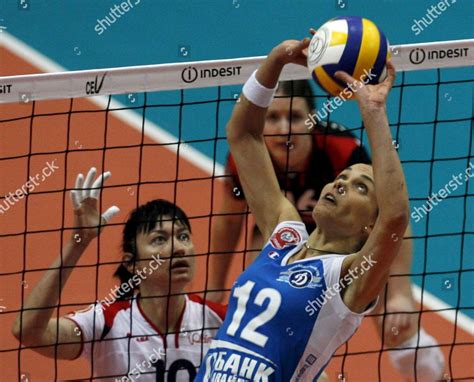Dinamo Moscows Tatiana Gracheva Front Tries Editorial Stock Photo ...