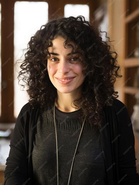 Premium Photo | Portrait photo of lebanese teenage female curly hair