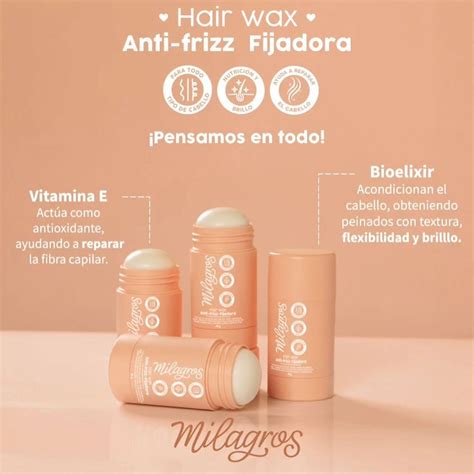 Cera Stick Anti Frizz - NUEVO, NUEVO!!!! 🧡Hair Wax Stick Anti-frizz Fijadora Milagros!!💕 Cera ...