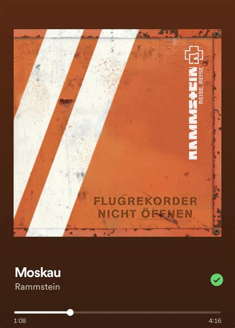 Opinions on Moskau? : r/Rammstein