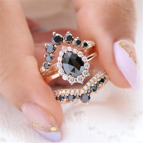 Black Engagement Ring