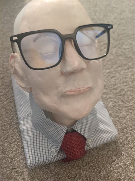 Colin Robinson made out of mortuary wax for a final project in mortuary