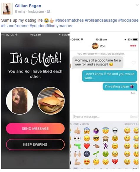 Glasgow woman shares bizarre Tinder exchange with roll and sausage