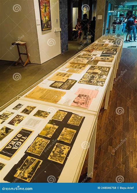 indonesian film history exhibition  jakarta editorial stock photo
