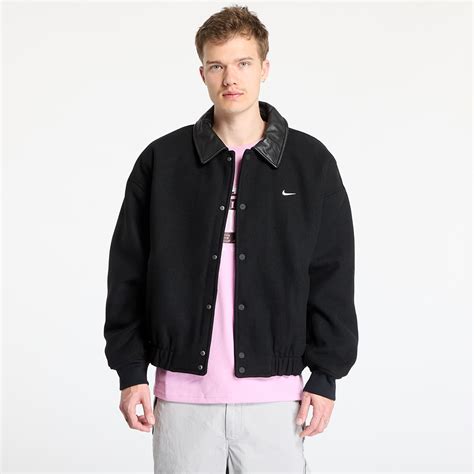 Якета Nike Solo Swoosh Men's Wool Varsity Jacket Black/ Black/ Black