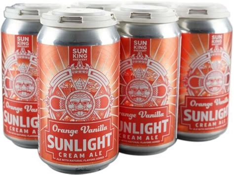 sun king brewing sunlight cream ale  orange  vanilla joes
