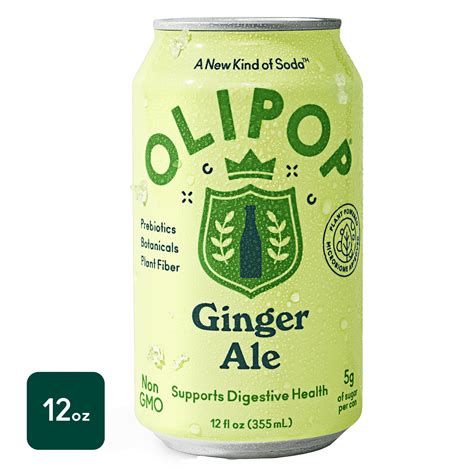 OLIPOP Prebiotic Soda, Ginger Ale, 12 fl oz - Walmart.com