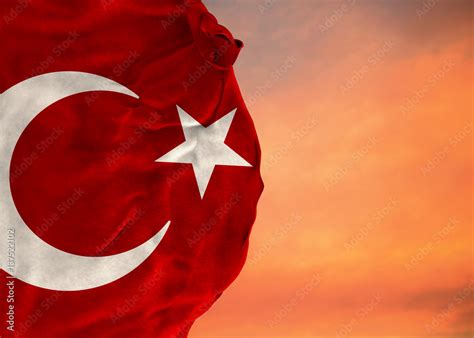 turkish flag turkey flag design stock photo adobe stock
