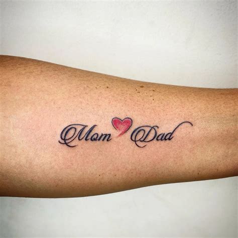 Collection of 30+ Best Mom Dad Tattoos on Hand For Boys. - TiptopGents
