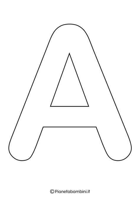 Lettere Dell'alfabeto Da Stampare, Colorare E Ritagliare 05F