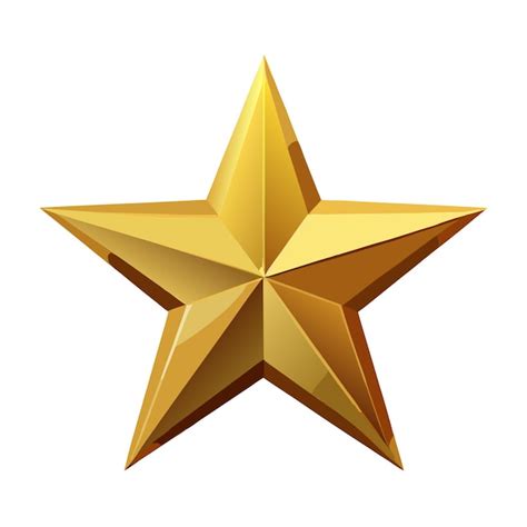 premium vector  gold star  white background