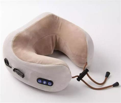 Massaging Neck Pillow U-Shaped Memory Foam Travel Pillow Massager – Deep Tissue Massage Guns