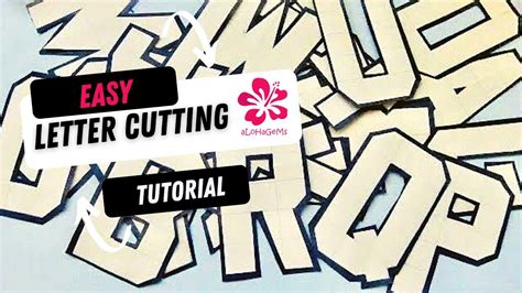 easy   letter cutting     grid youtube