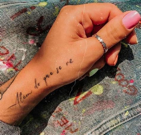 Tatuagem Na Mao Frase