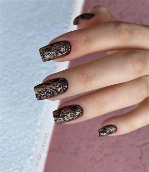 Змеиный принт маникюр 💅🏽