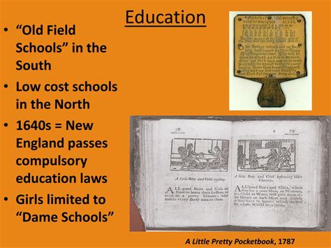 PPT - Education, Literacy, & Culture in the Colonies PowerPoint ...