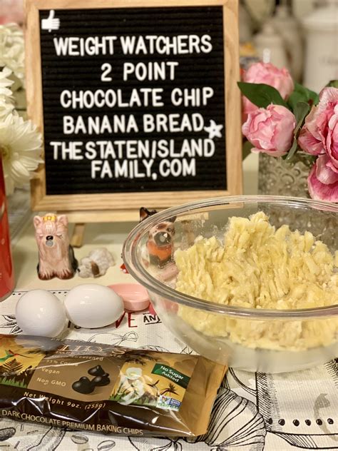 Weight Watchers Chocolate chip Banana Bread