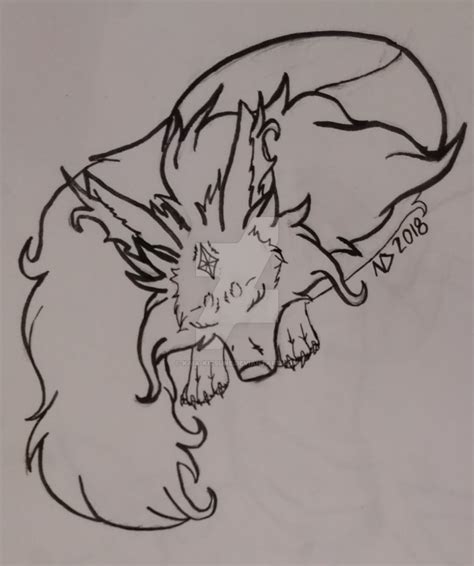 .:Fox Lineart~Brush Test:. by Kaia-Kitsune on DeviantArt