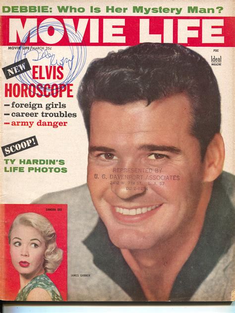 Movie Life-James Garner-Marilyn Monroe-Yul Brynner-March-1959: (1959