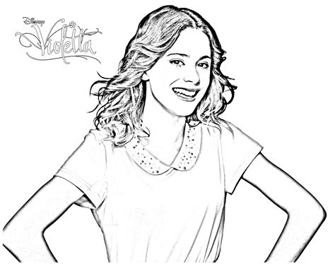 Violetta Disney Channel Para Colorear