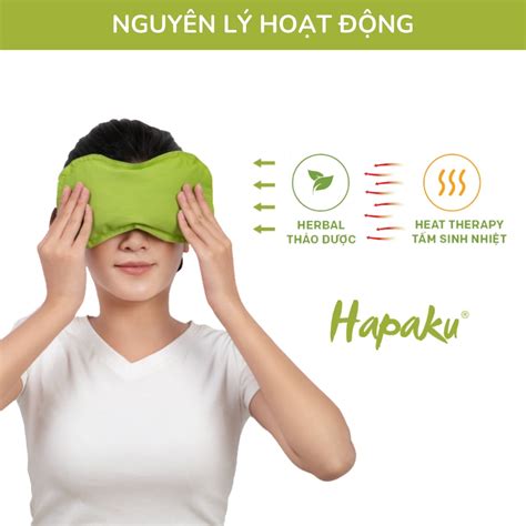 Túi Chườm Mắt Thảo Mộc Hapaku, Giảm Nhức Mỏi Mắt, Lưu Thông Khí Huyết ...