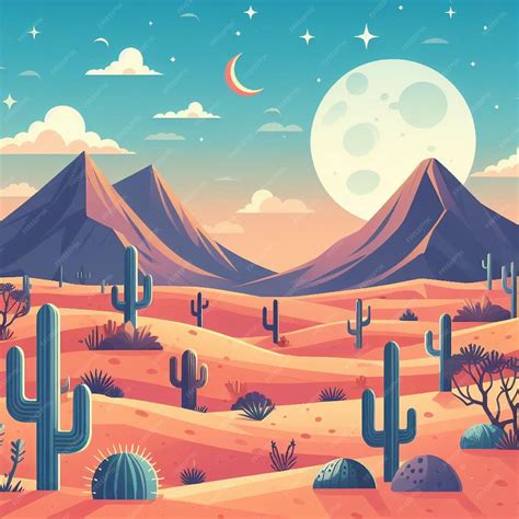 drawing of desert 7